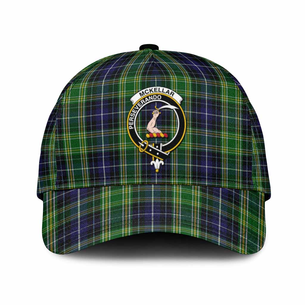 McKellar Tartan Classic Cap with Family Crest