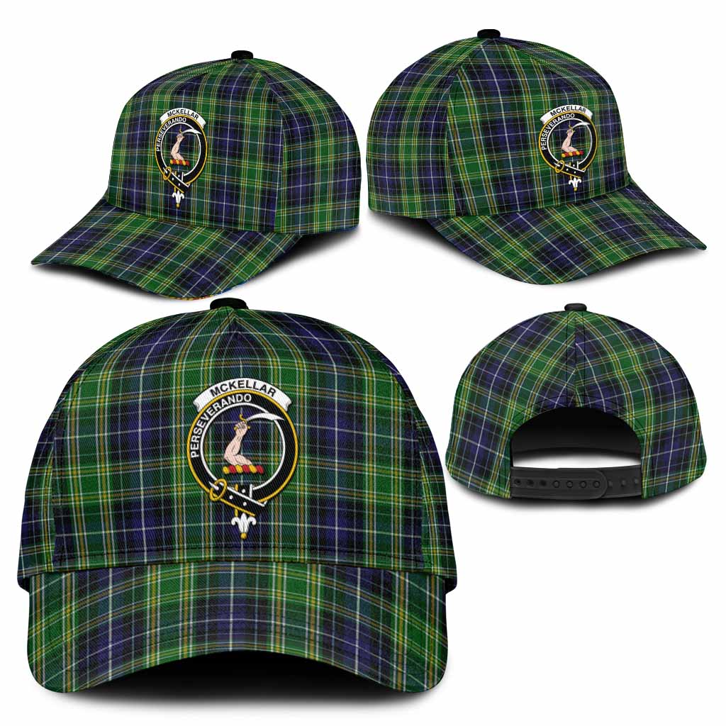 McKellar Tartan Classic Cap with Family Crest