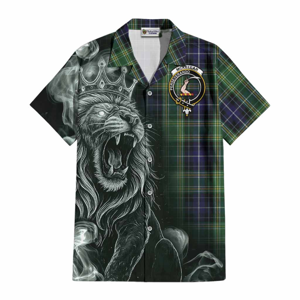 McKellar Tartan Cotton Hawaiian Shirt Roaring Lion Heritage