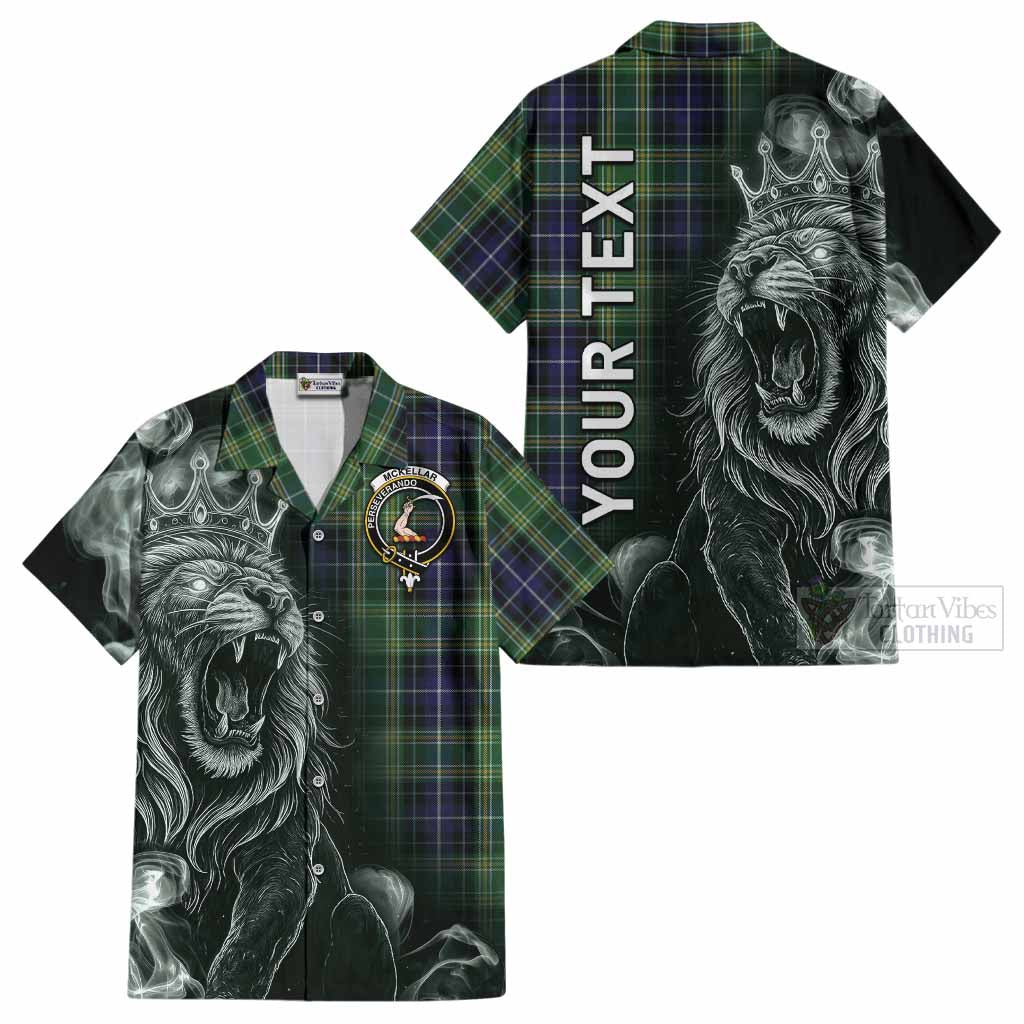 McKellar Tartan Cotton Hawaiian Shirt Roaring Lion Heritage