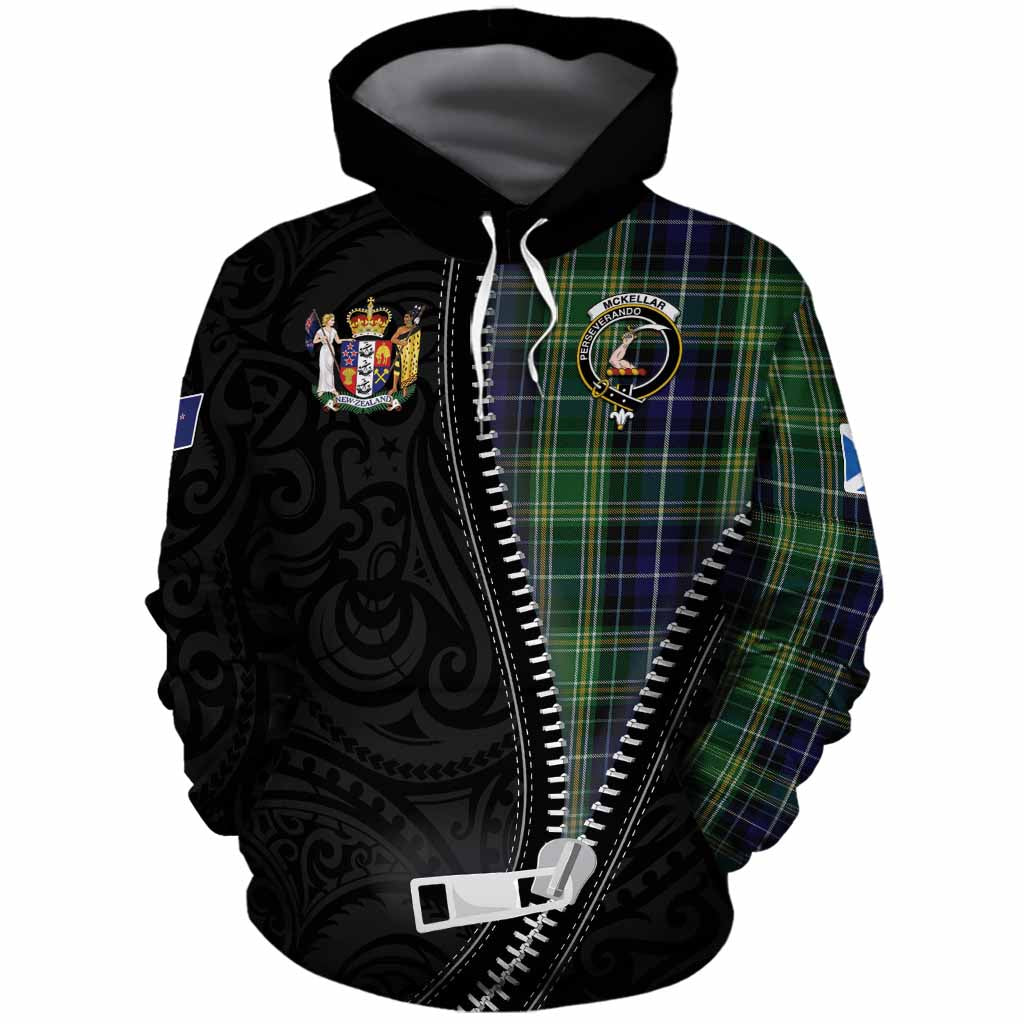 McKellar Tartan Cotton Hoodie New Zealand Pattern Unique Zipper Stylized