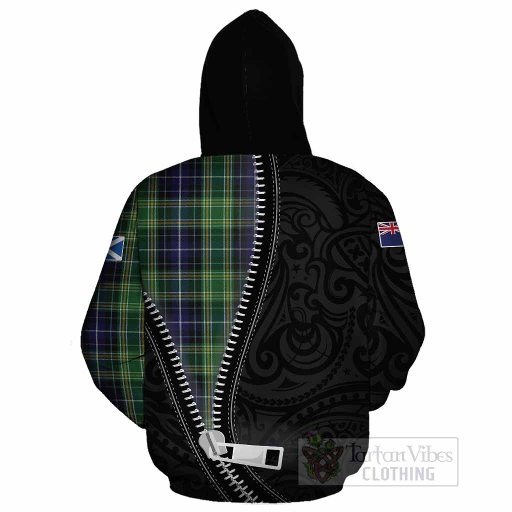 McKellar Tartan Cotton Hoodie New Zealand Pattern Unique Zipper Stylized