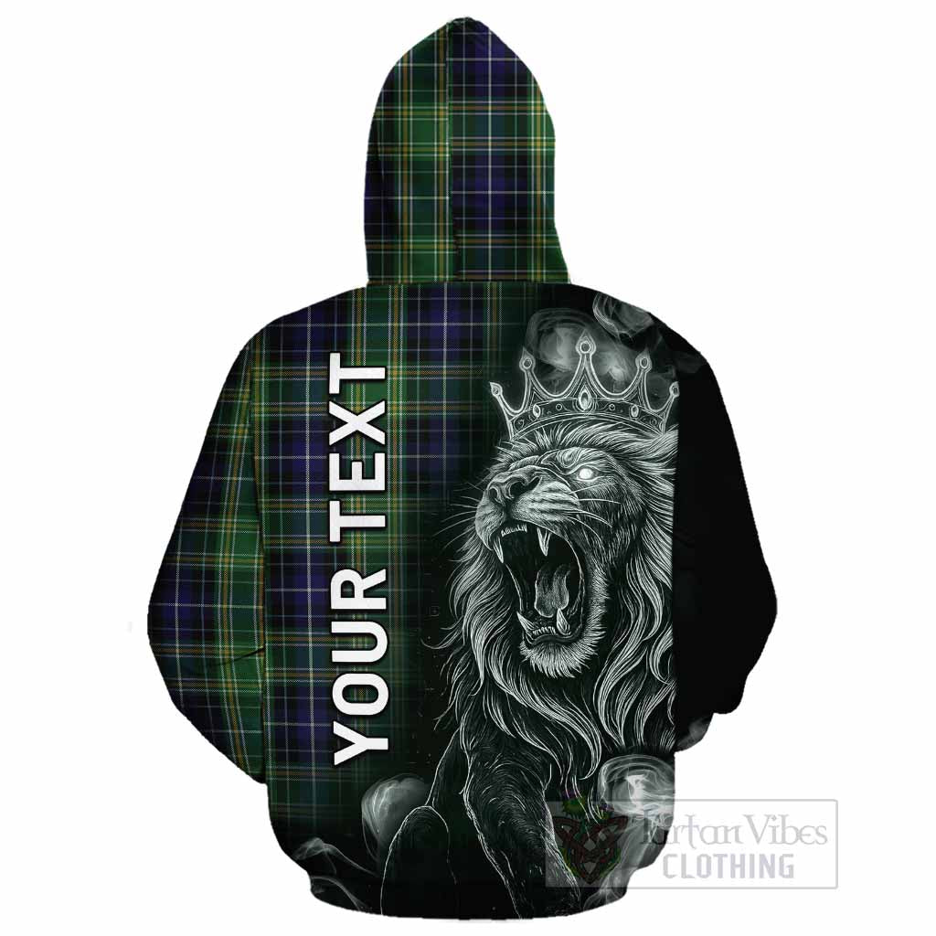 McKellar Tartan Cotton Hoodie Roaring Lion Heritage