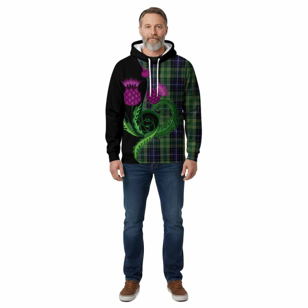 McKellar Tartan Cotton Hoodie Traditional Scottish Thistle