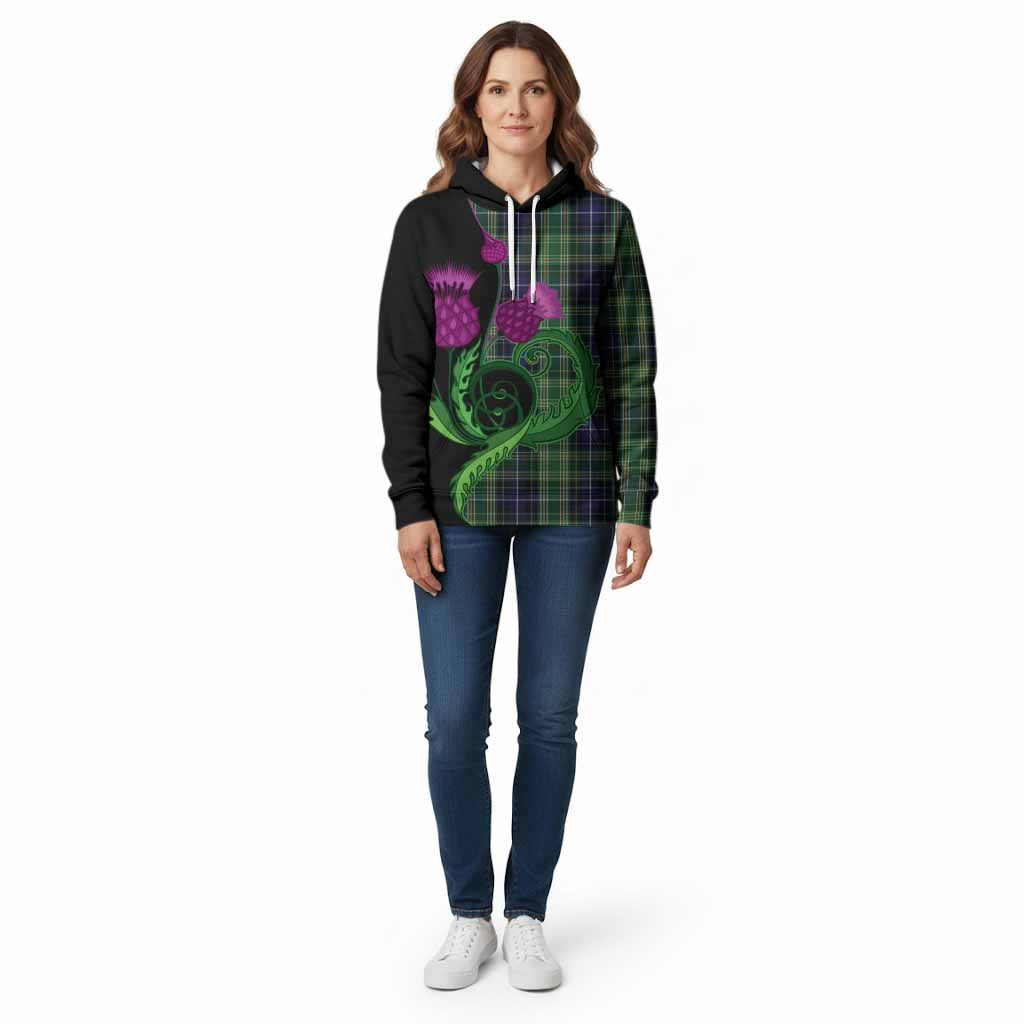 McKellar Tartan Cotton Hoodie Traditional Scottish Thistle