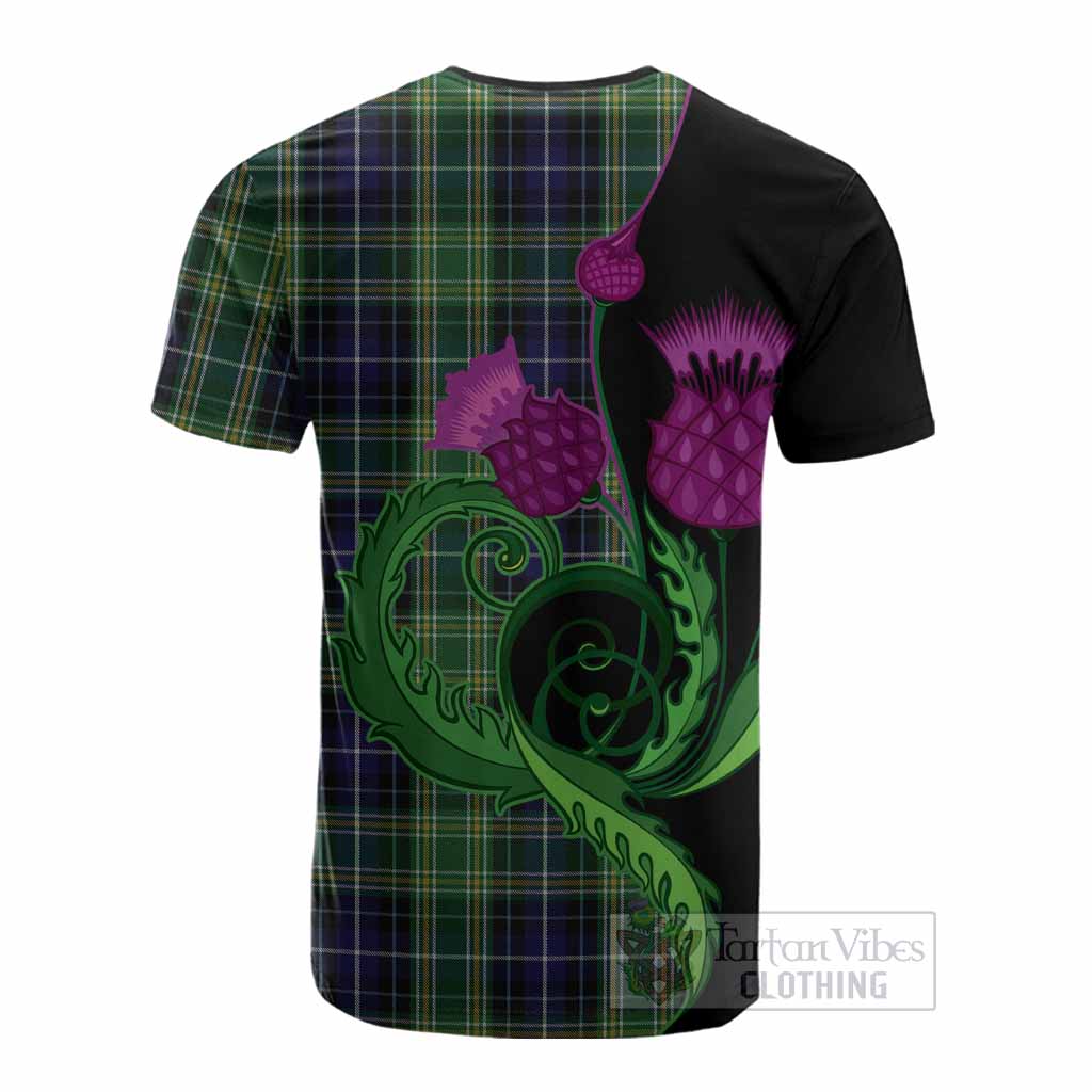 McKellar Tartan Cotton T-shirt Traditional Scottish Thistle
