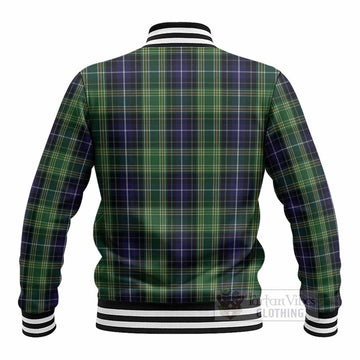 McKellar Tartan Crest Baseball Jacket Ferocious Lion Style