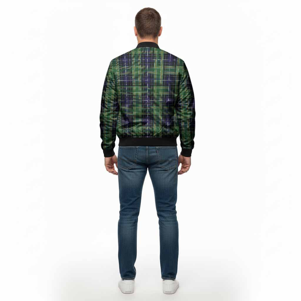 McKellar Tartan Crest Bomber Jacket Ferocious Lion Style - Tartan Vibes Clothing