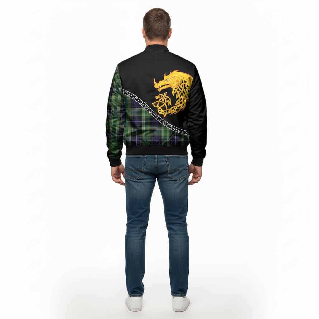 McKellar Tartan Crest Bomber Jacket Legendary Dragon Knot Half Style - Tartan Vibes Clothing