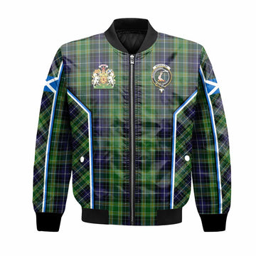 McKellar Tartan Crest Bomber Jacket Scotland Coat of Arm Flag Style - Tartan Vibes Clothing