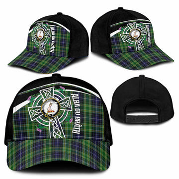 McKellar Tartan Crest Classic Cap Scottish Thistle Celtic Cross Alba Gu Brath - Tartan Vibes Clothing