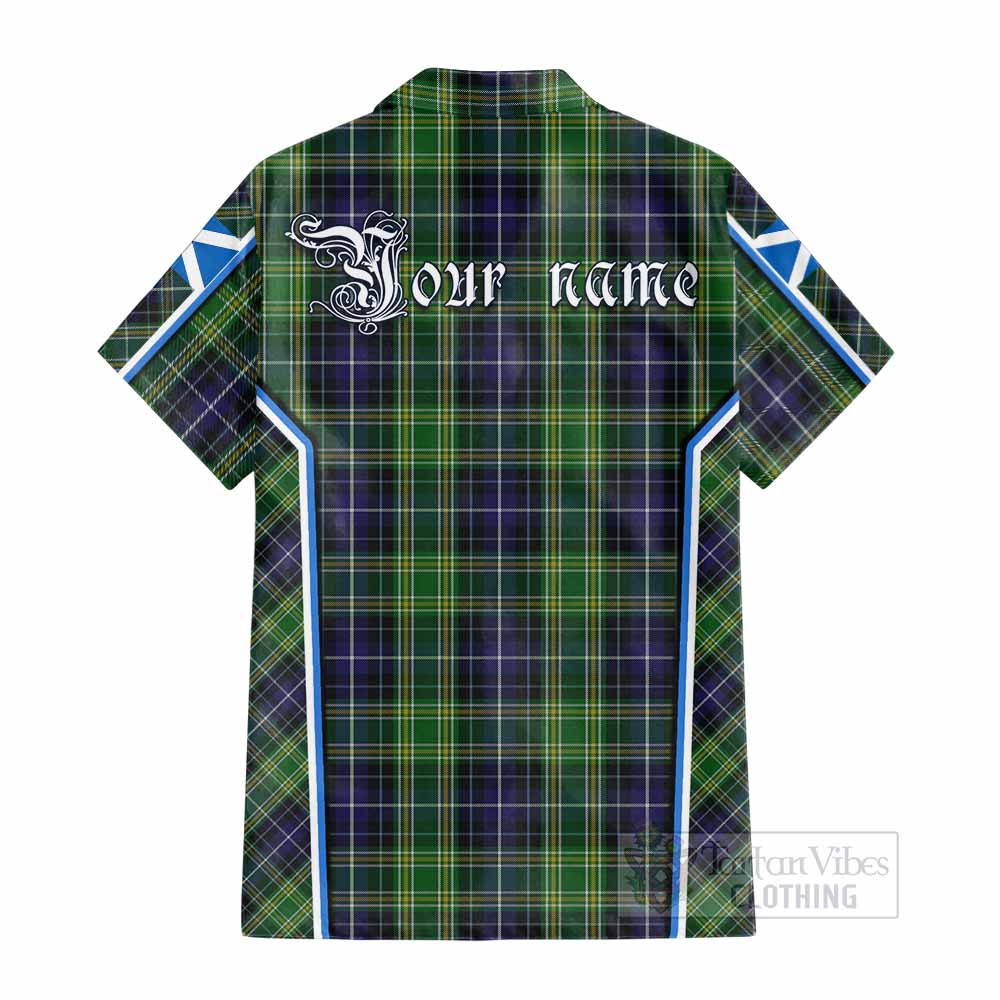 McKellar Tartan Crest Cotton Hawaiian Shirt Scotland Coat of Arm Flag Style - Tartan Vibes Clothing