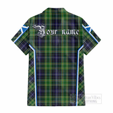 McKellar Tartan Crest Cotton Hawaiian Shirt Scotland Coat of Arm Flag Style - Tartan Vibes Clothing