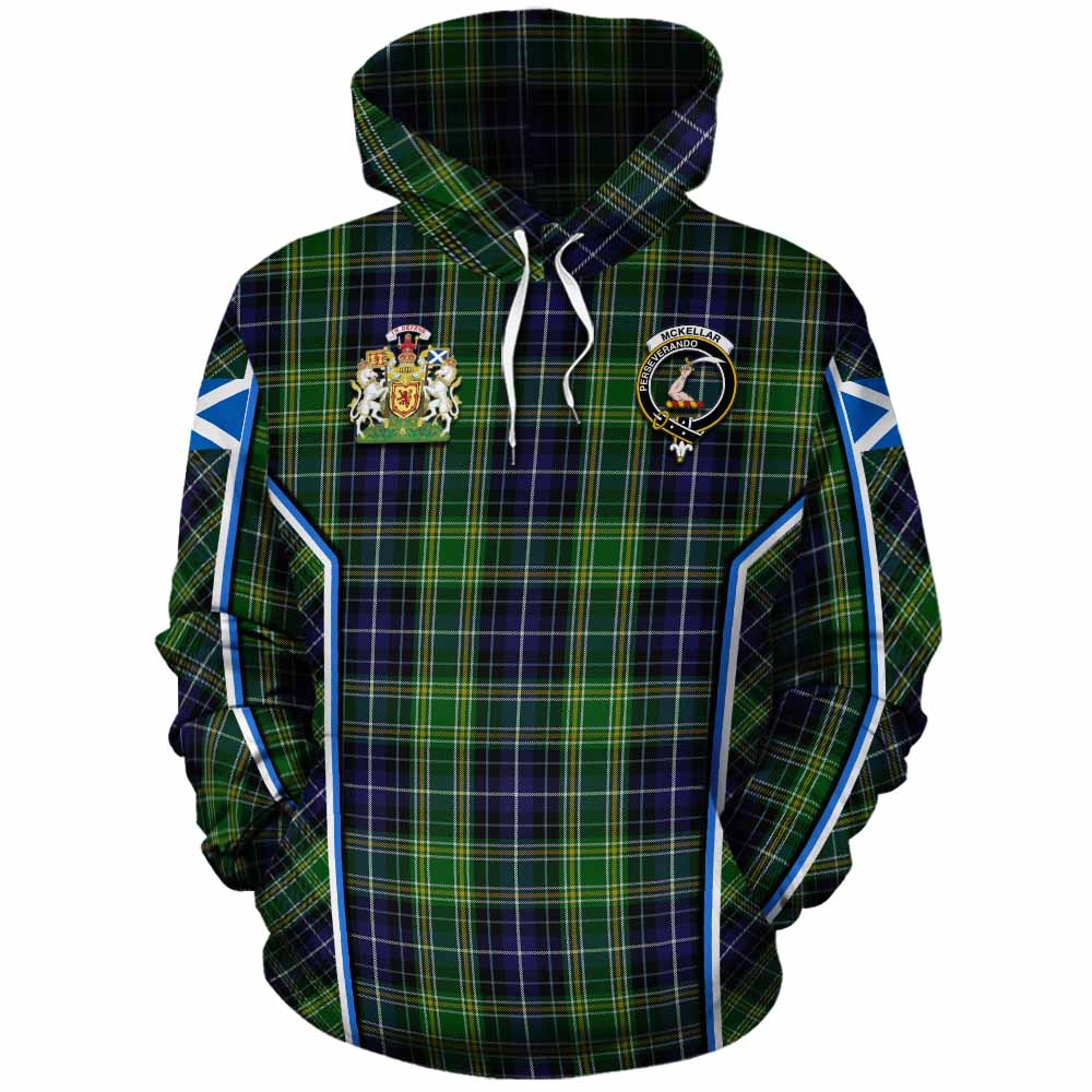 McKellar Tartan Crest Cotton Hoodie Scotland Coat of Arm Flag Style - Tartan Vibes Clothing