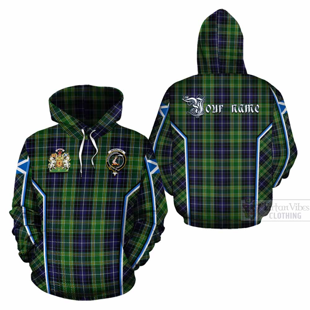 McKellar Tartan Crest Cotton Hoodie Scotland Coat of Arm Flag Style - Tartan Vibes Clothing