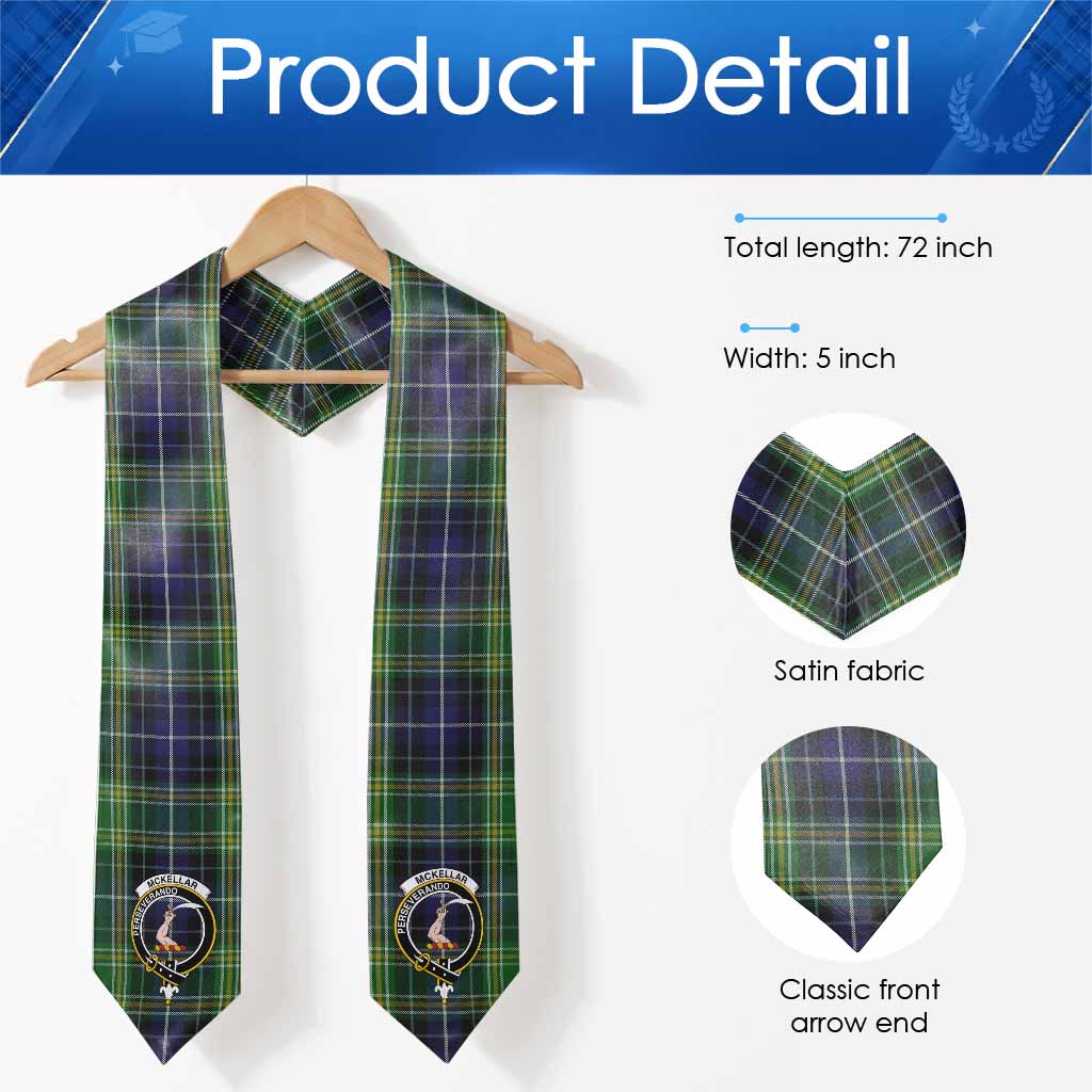 McKellar Tartan Crest Graduation Stole - Tartan Vibes Clothing