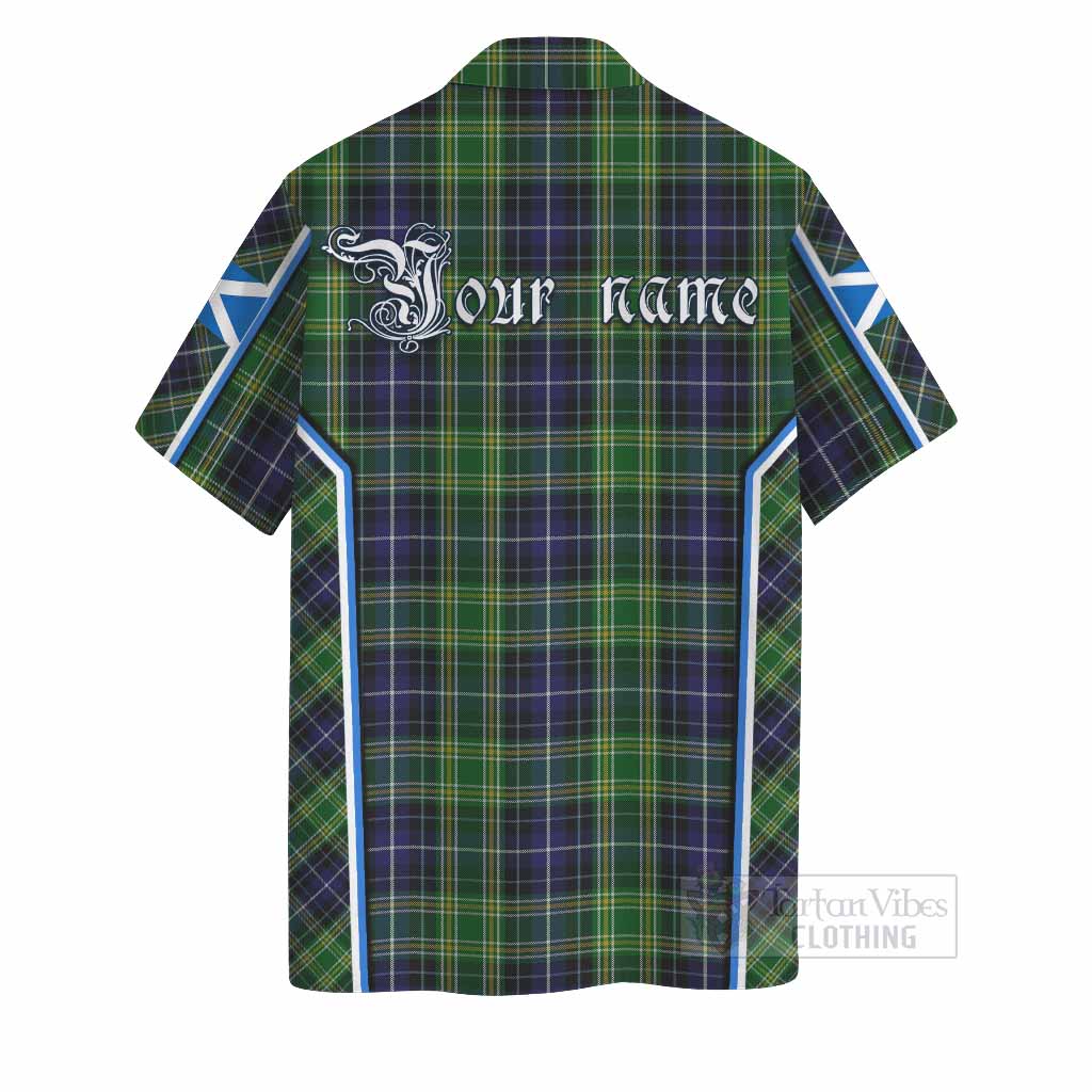 McKellar Tartan Crest Hawaiian Shirt Scotland Coat of Arm Flag Style - Tartan Vibes Clothing