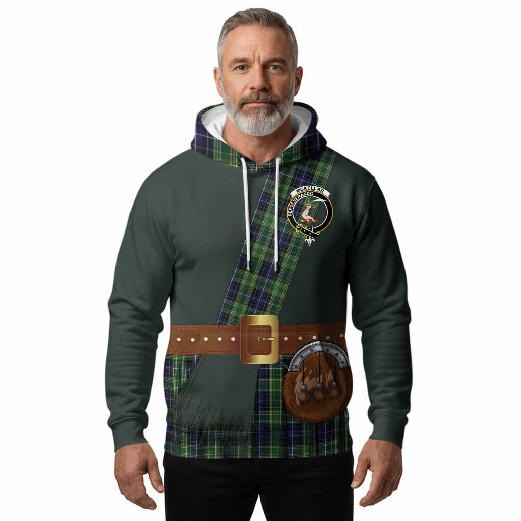 McKellar Tartan Crest Hoodie Kilt Costume Style