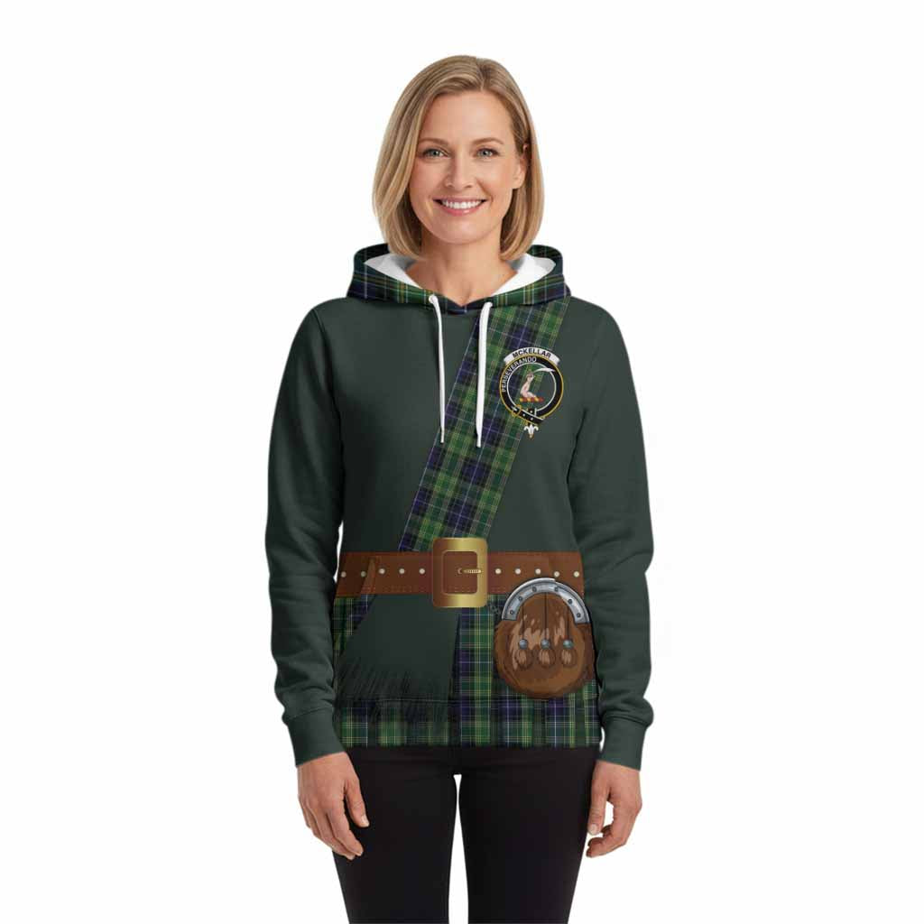 McKellar Tartan Crest Hoodie Kilt Costume Style