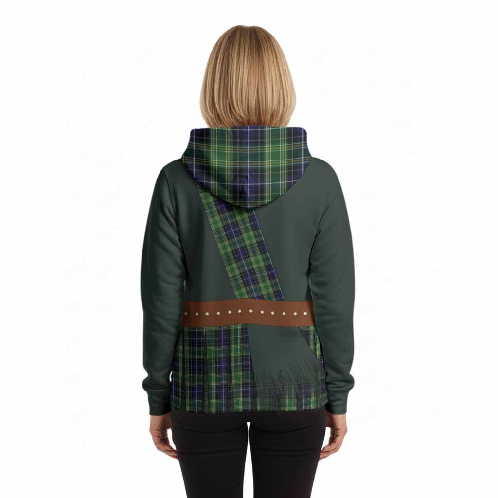McKellar Tartan Crest Hoodie Kilt Costume Style