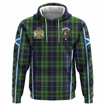 McKellar Tartan Crest Hoodie Scotland Coat of Arm Flag Style - Tartan Vibes Clothing