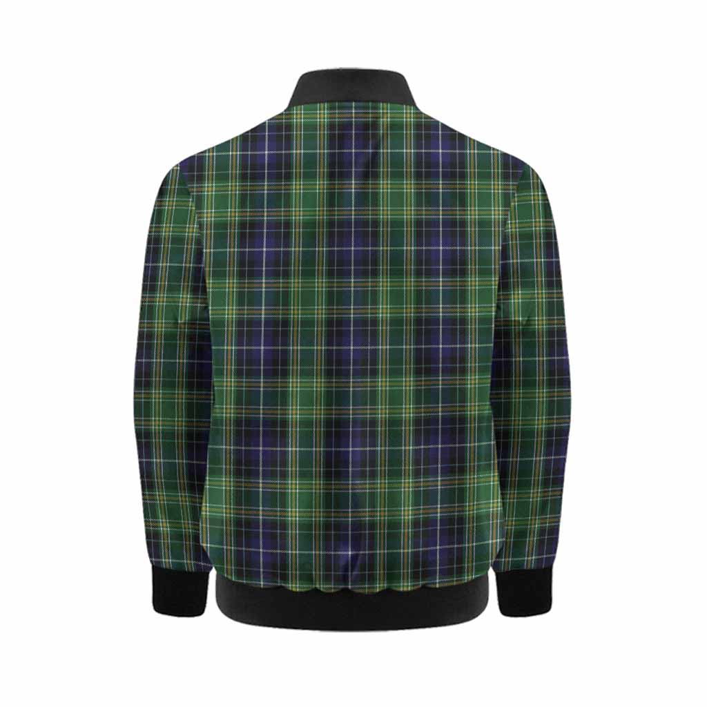 McKellar Tartan Crest Kid Bomber Jacket Ferocious Lion Style Kid - Tartan Vibes Clothing