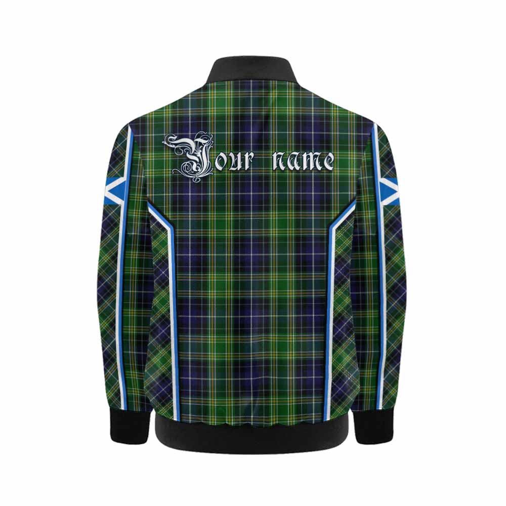 McKellar Tartan Crest Kid Bomber Jacket Scotland Coat of Arm Flag Style - Tartan Vibes Clothing