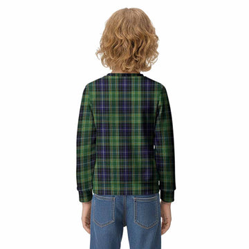 McKellar Tartan Crest Kid Knitted Sweatshirt Ferocious Lion Style