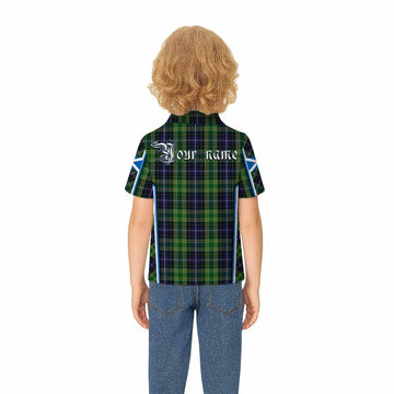 McKellar Tartan Crest Kid Polo Shirt Scotland Coat of Arm Flag Style - Tartan Vibes Clothing