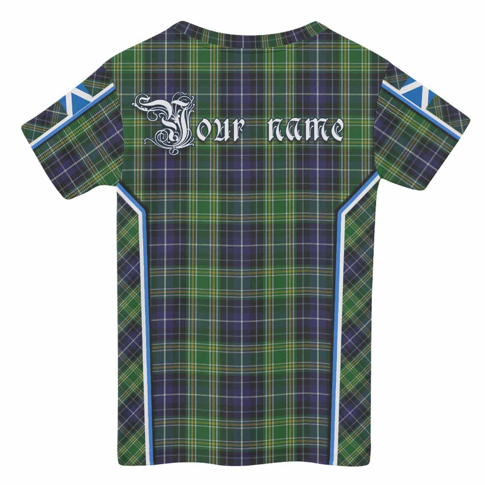 McKellar Tartan Crest Kid T-shirt Scotland Coat of Arm Flag Style - Tartan Vibes Clothing