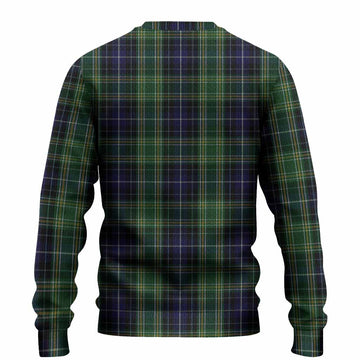 McKellar Tartan Crest Knitted Sweater Ferocious Lion Style