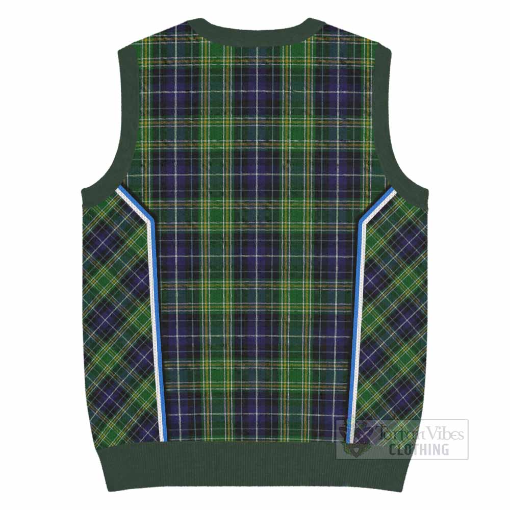 McKellar Tartan Crest Knitted V-Neck Vest Scotland Coat of Arm Flag Style - Tartan Vibes Clothing