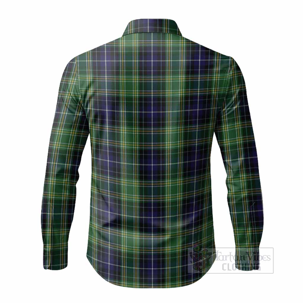 McKellar Tartan Crest Long Sleeve Button Shirts Ferocious Lion Style