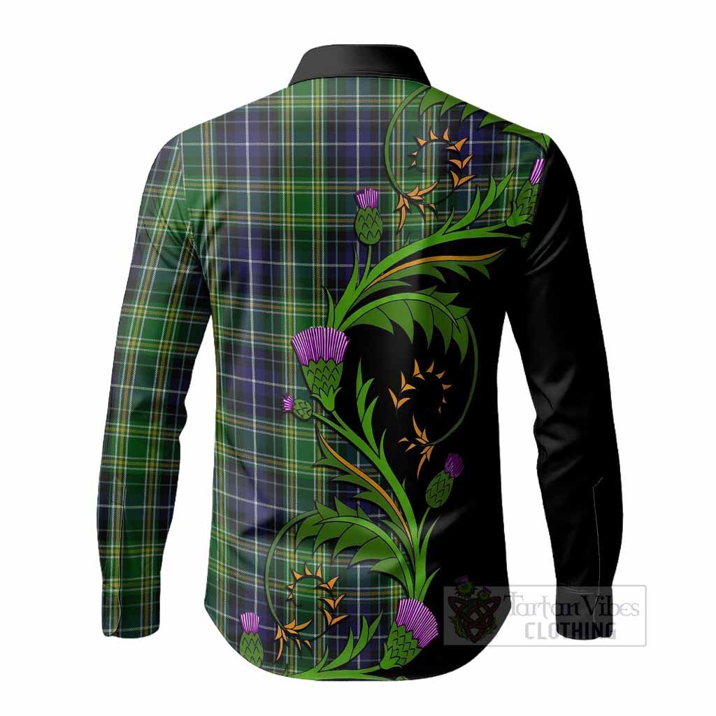 McKellar Tartan Crest Long Sleeve Button Shirts Scottish Thistle Pride Heritage Art - Tartan Vibes Clothing