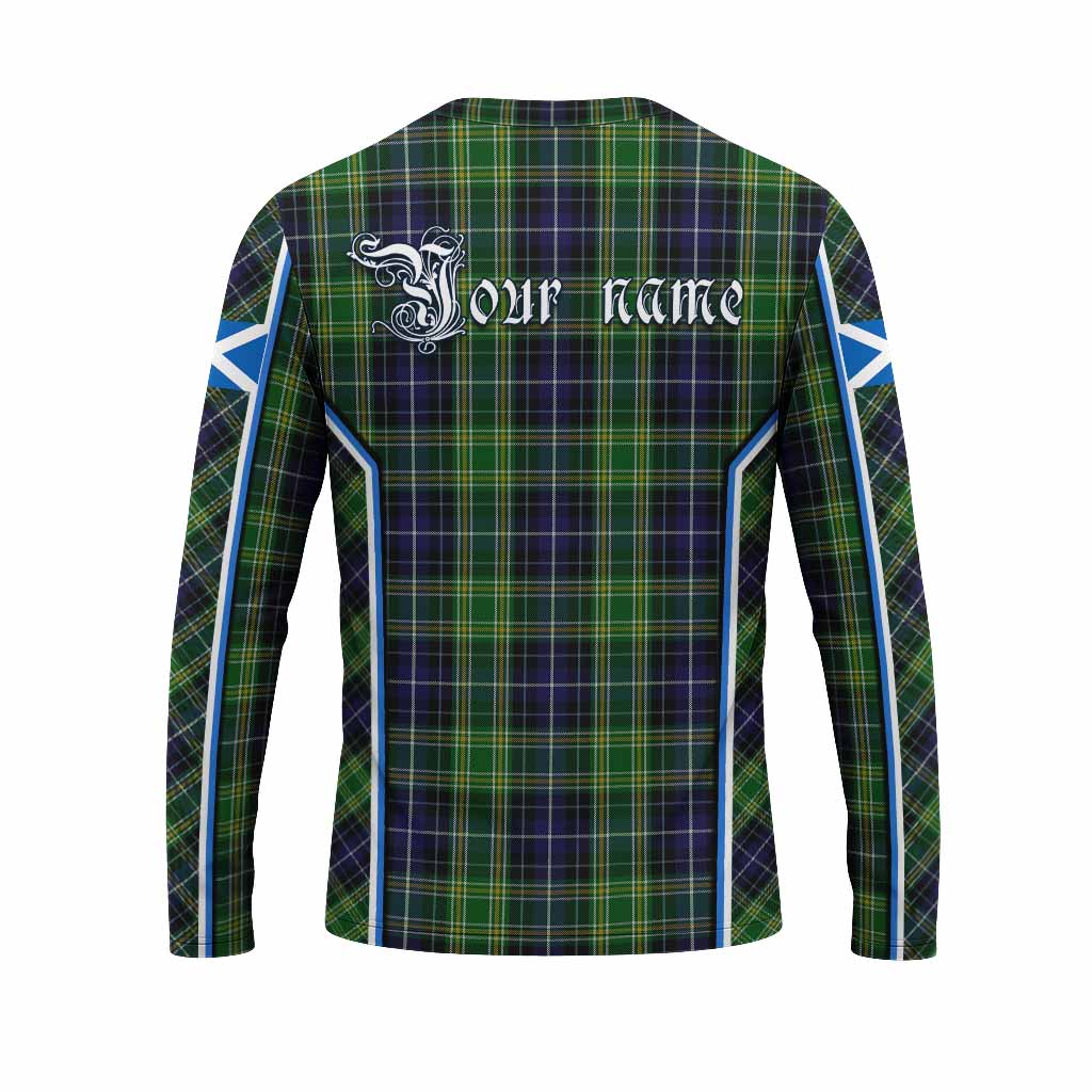 McKellar Tartan Crest Long Sleeve T-Shirt Scotland Coat of Arm Flag Style - Tartan Vibes Clothing