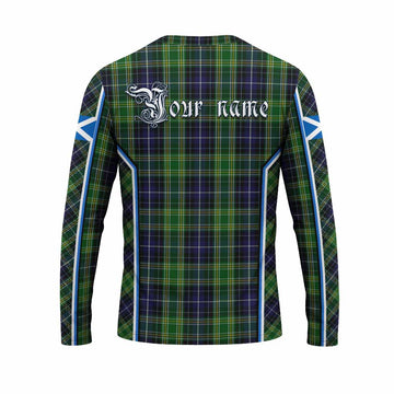 McKellar Tartan Crest Long Sleeve T-Shirt Scotland Coat of Arm Flag Style - Tartan Vibes Clothing