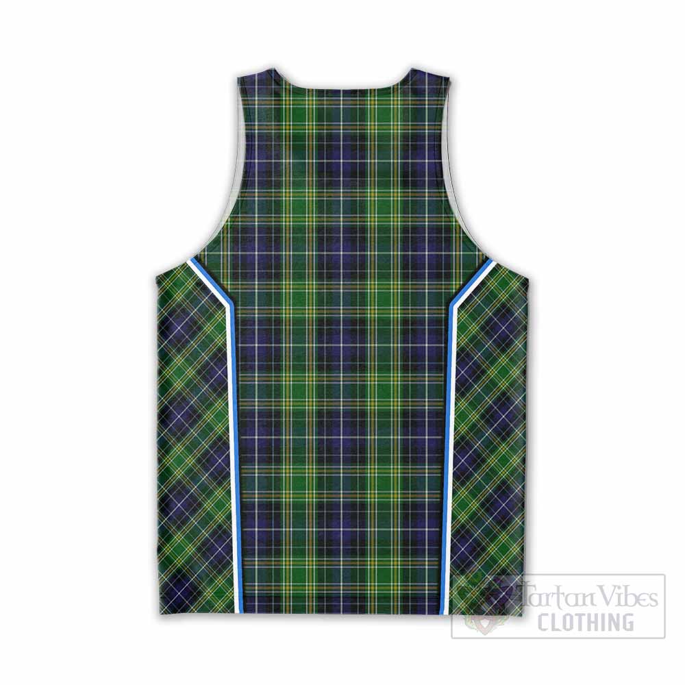 McKellar Tartan Crest Men Tank Top Scotland Coat of Arm Flag Style - Tartan Vibes Clothing