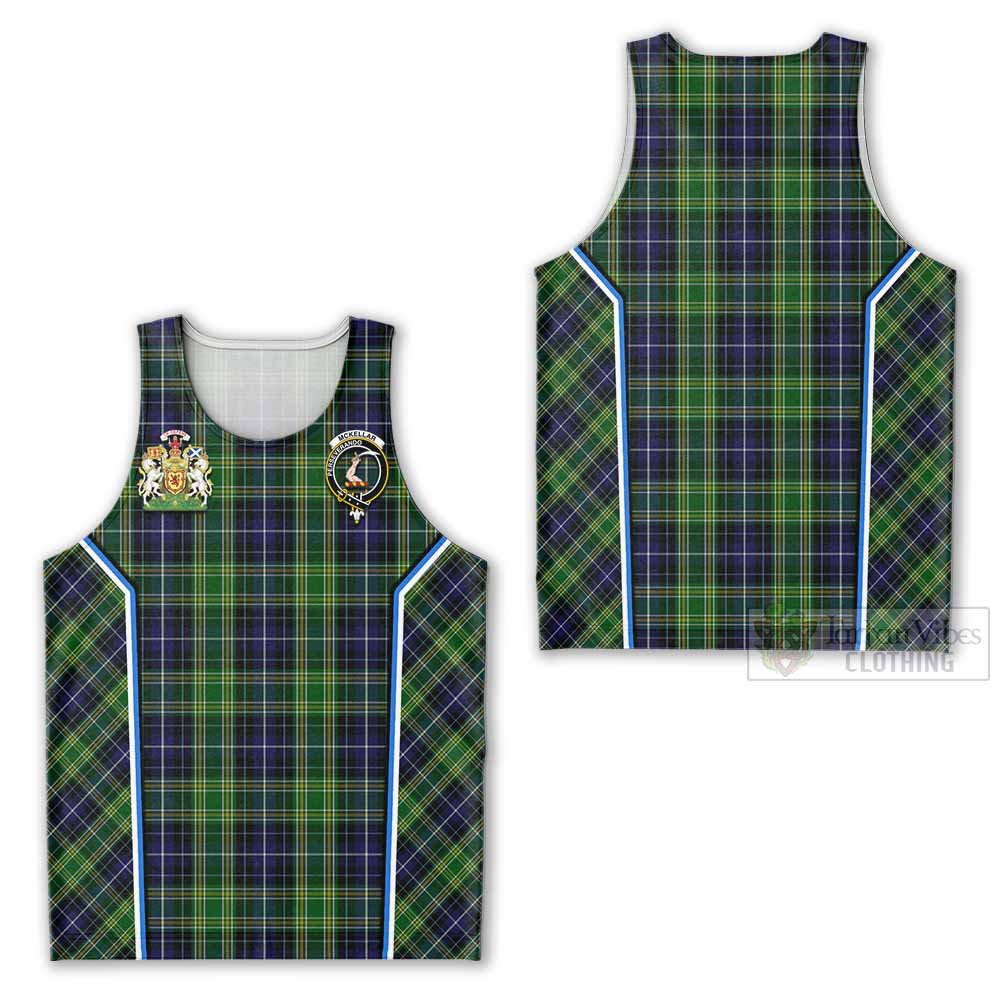 McKellar Tartan Crest Men Tank Top Scotland Coat of Arm Flag Style - Tartan Vibes Clothing