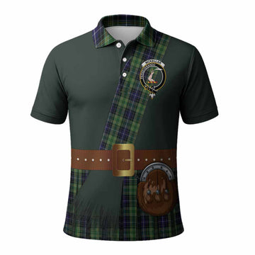 McKellar Tartan Crest Polo Shirt Kilt Costume Style