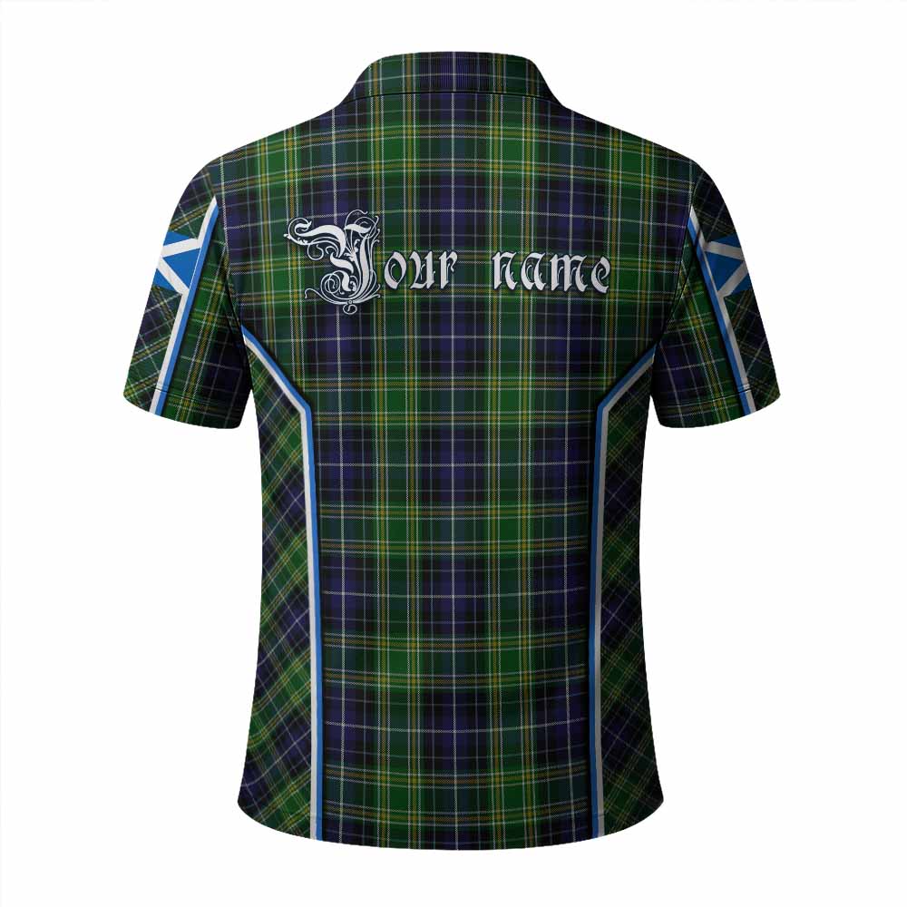 McKellar Tartan Crest Polo Shirt Scotland Coat of Arm Flag Style - Tartan Vibes Clothing