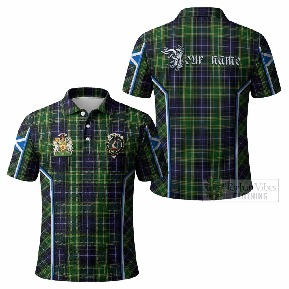 McKellar Tartan Crest Polo Shirt Scotland Coat of Arm Flag Style - Tartan Vibes Clothing