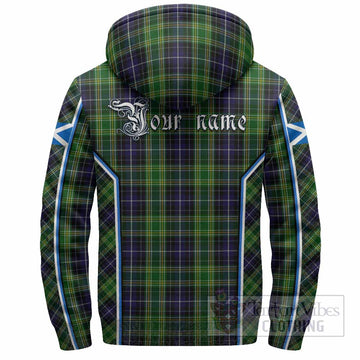 McKellar Tartan Crest Sherpa Hoodie Scotland Coat of Arm Flag Style - Tartan Vibes Clothing