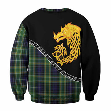 McKellar Tartan Crest Sweatshirt Legendary Dragon Knot Half Style