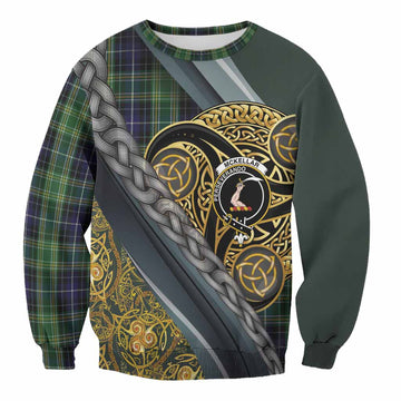 McKellar Tartan Crest Sweatshirt Scottish Triskele Celtic