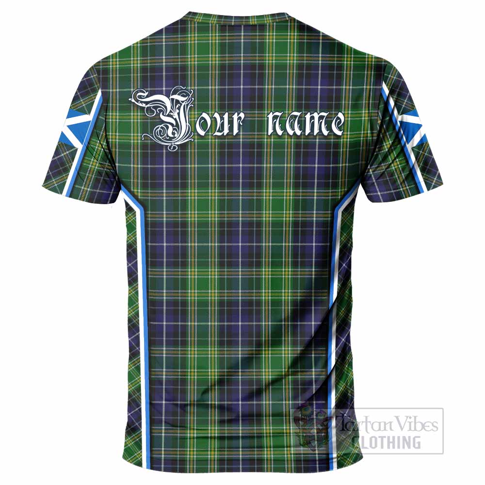 McKellar Tartan Crest T-shirt Scotland Coat of Arm Flag Style - Tartan Vibes Clothing