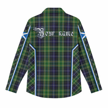 McKellar Tartan Crest Women Casual Shirt Scotland Coat of Arm Flag Style - Tartan Vibes Clothing