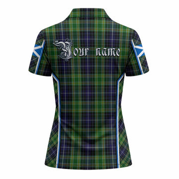 McKellar Tartan Crest Women's Polo Shirt Scotland Coat of Arm Flag Style - Tartan Vibes Clothing