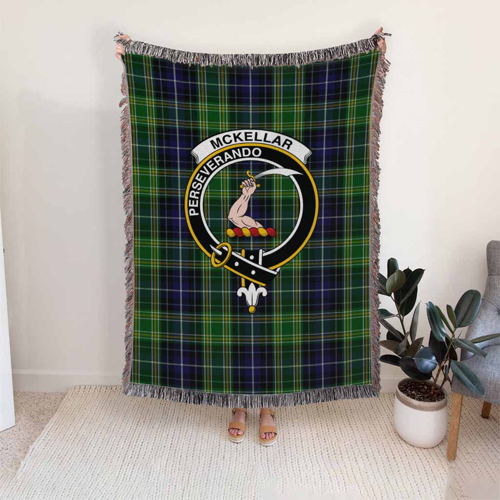 McKellar Tartan Crest Woven Blanket - Tartan Vibes Clothing