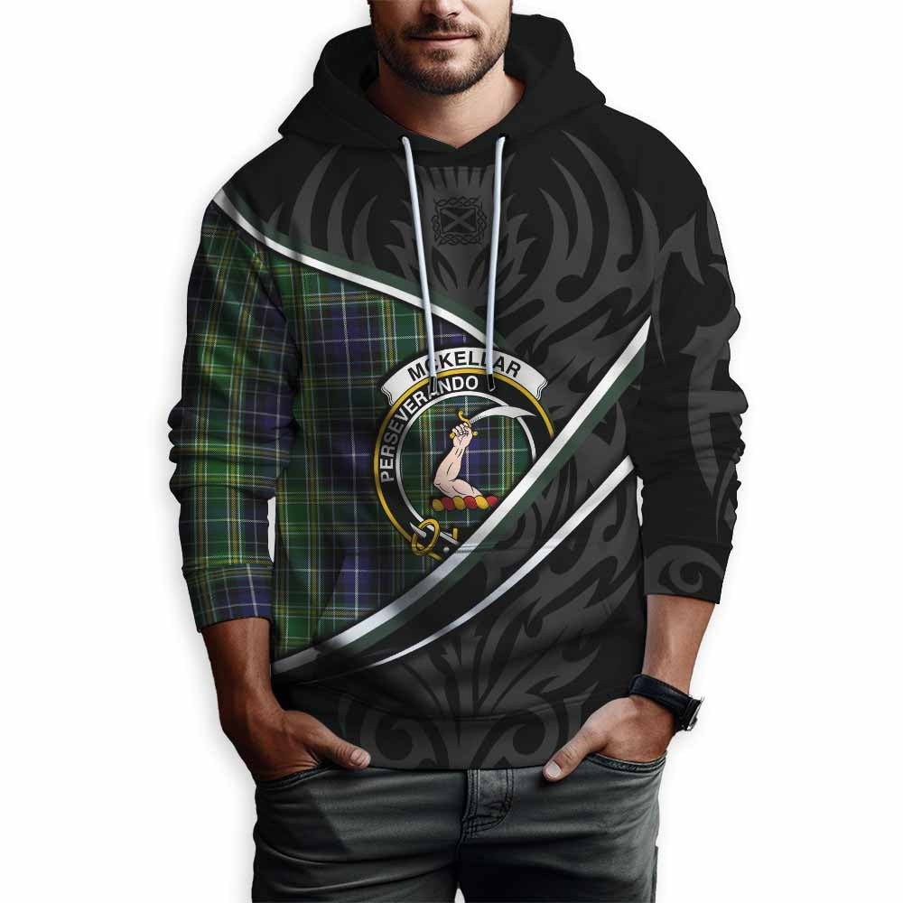 McKellar Tartan Family Crest Hoodie Celtic Scottish Thistle Floral - Tartan Vibes Clothing
