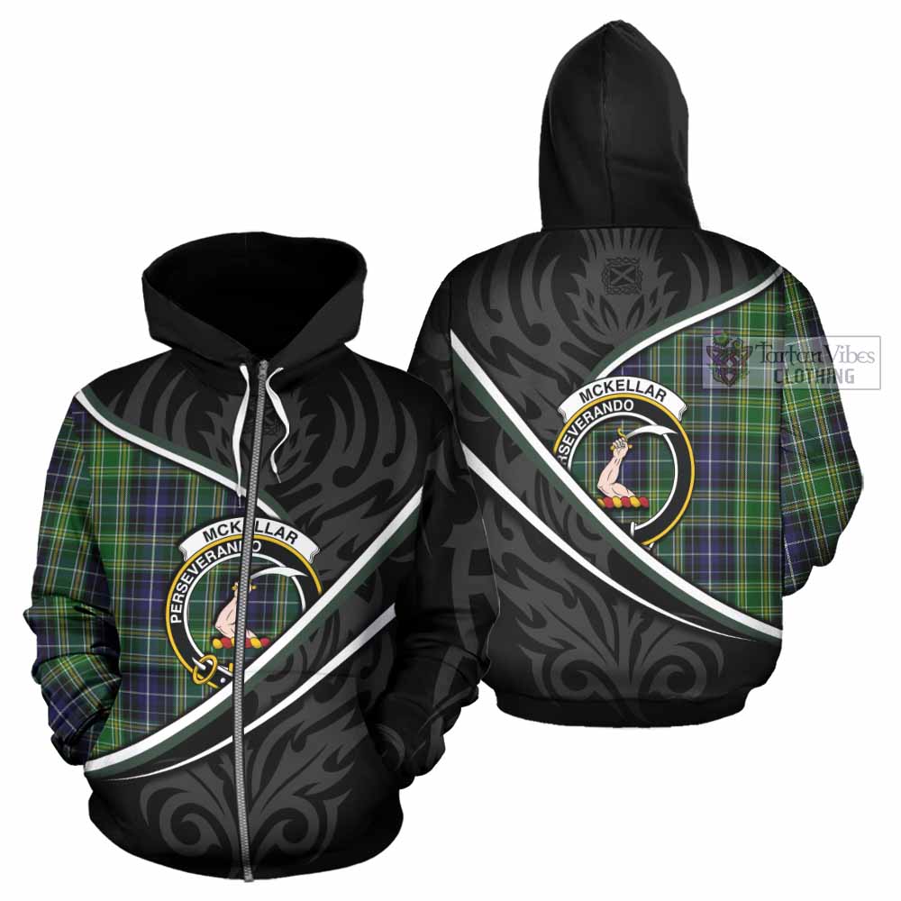 McKellar Tartan Family Crest Hoodie Celtic Scottish Thistle Floral - Tartan Vibes Clothing
